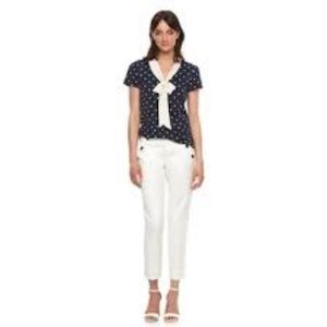 Women's ELLE™ Polka-Dot Bow Tee